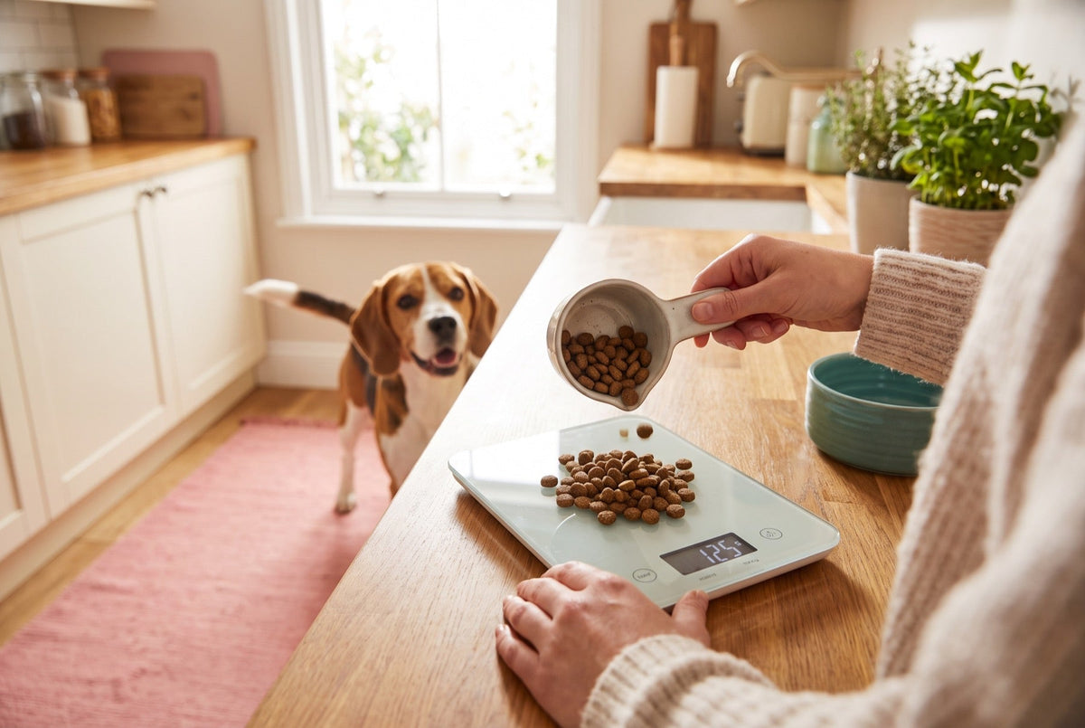 Croquettes dans une gamelle, budget alimentation chien et chat