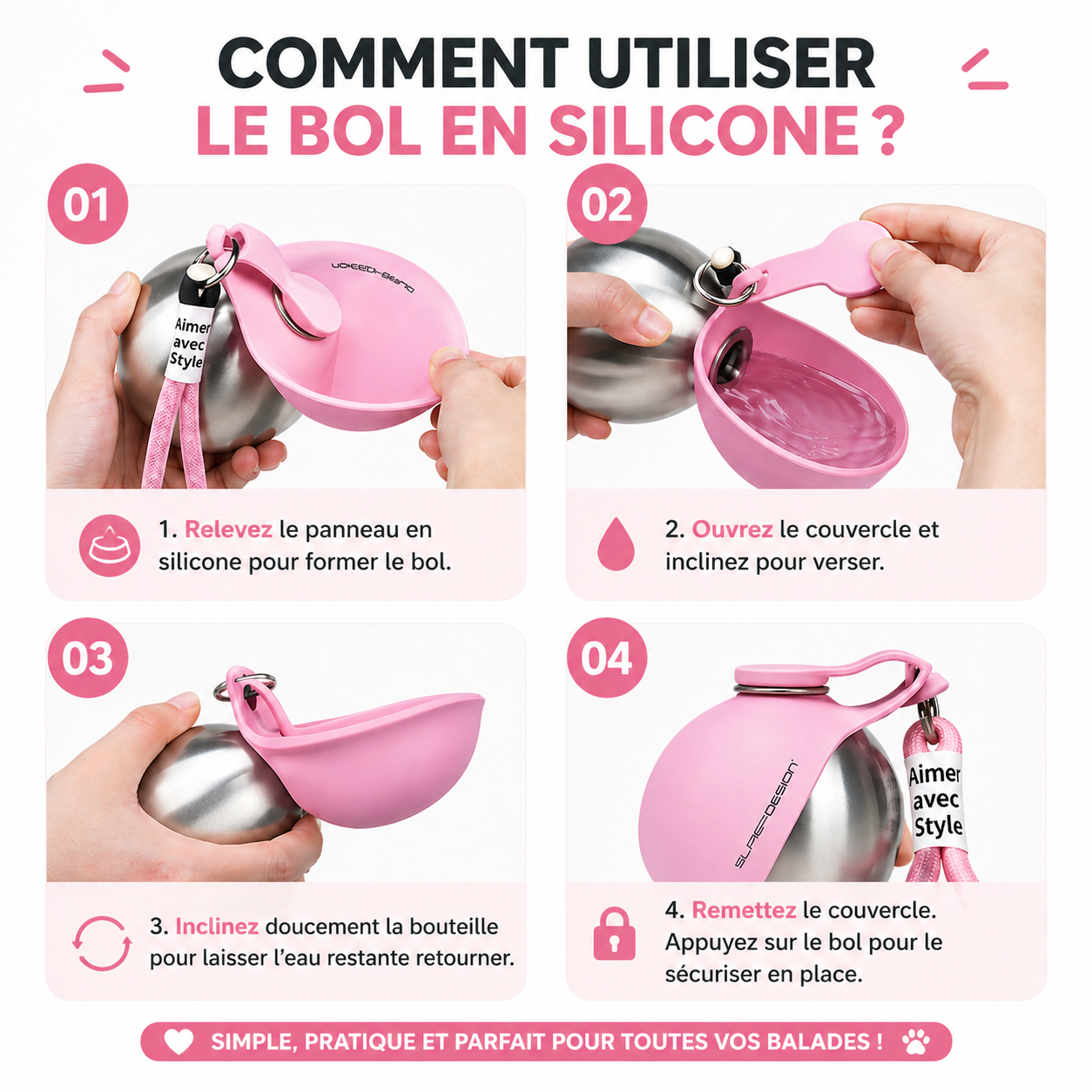 Hydraball Gourde Portable Anti-Fuite AnimoriX