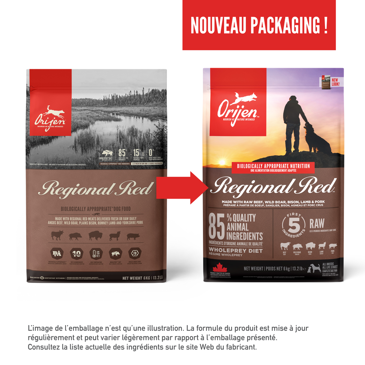 Croquettes ORIJEN DOG REGIONAL RED – photo 5