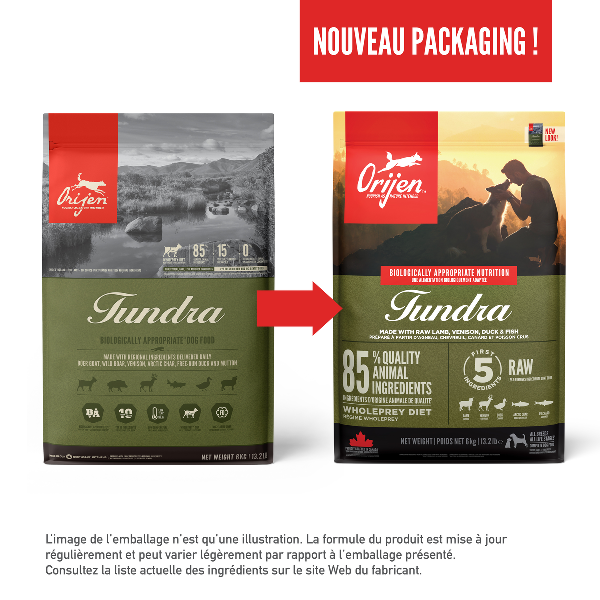 Croquettes ORIJEN DOG TUNDRA – photo 5