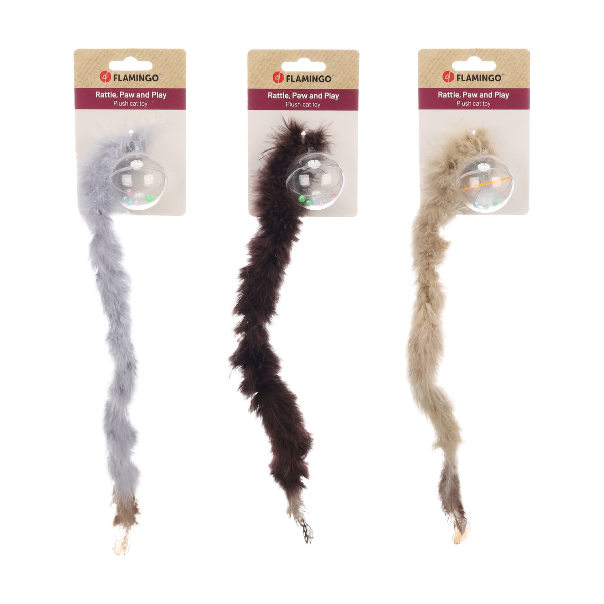 KARLIE Balle boa – Jouet à plumes pour chat – photo 5