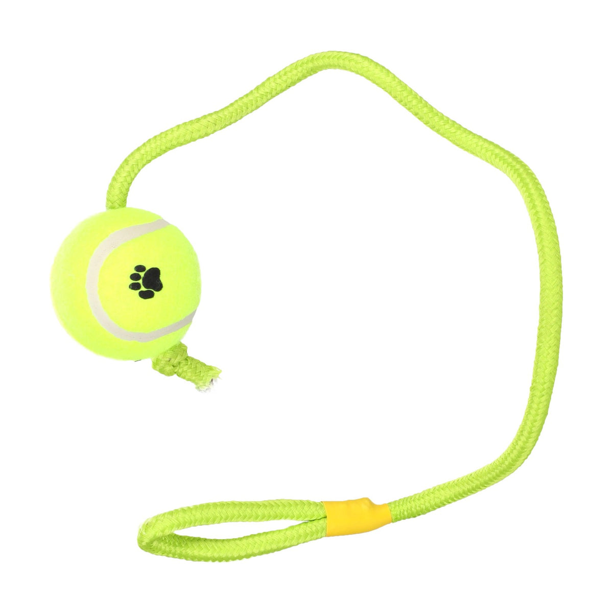 KARLIE Balle de tennis avec corde – Jouet de lancer et traction pour chien – photo 2