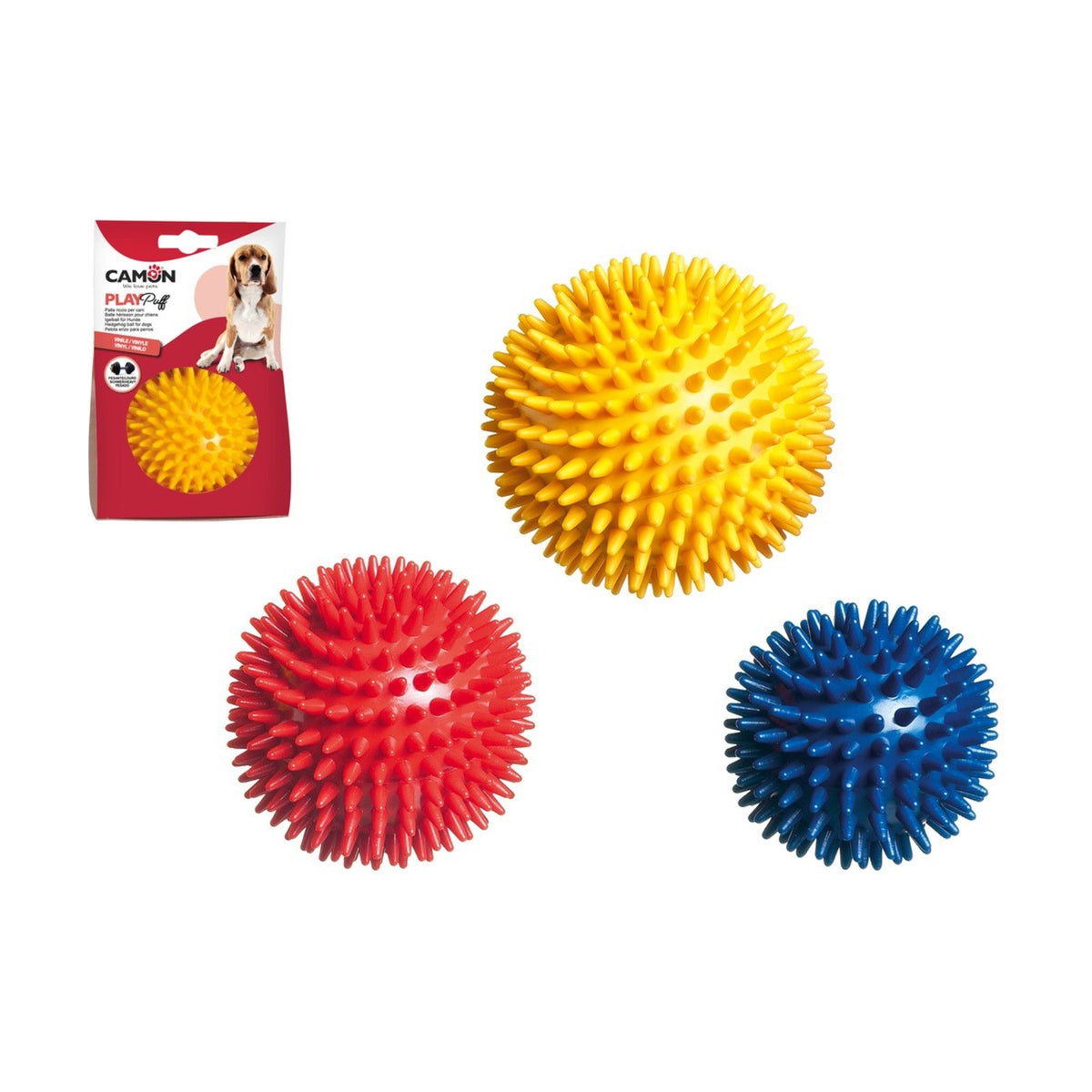 CAMON Balle à picots – Balle dure à mordiller pour chien – photo 3