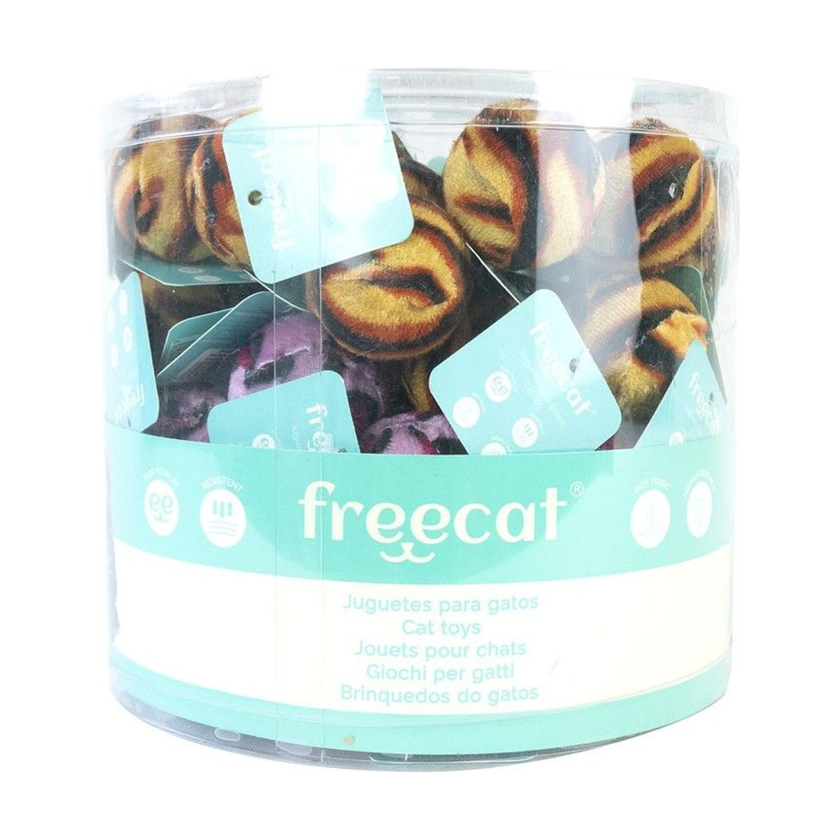 FREEDOG Balle Safari – Balle en tissu imprimé pour chat – photo 2