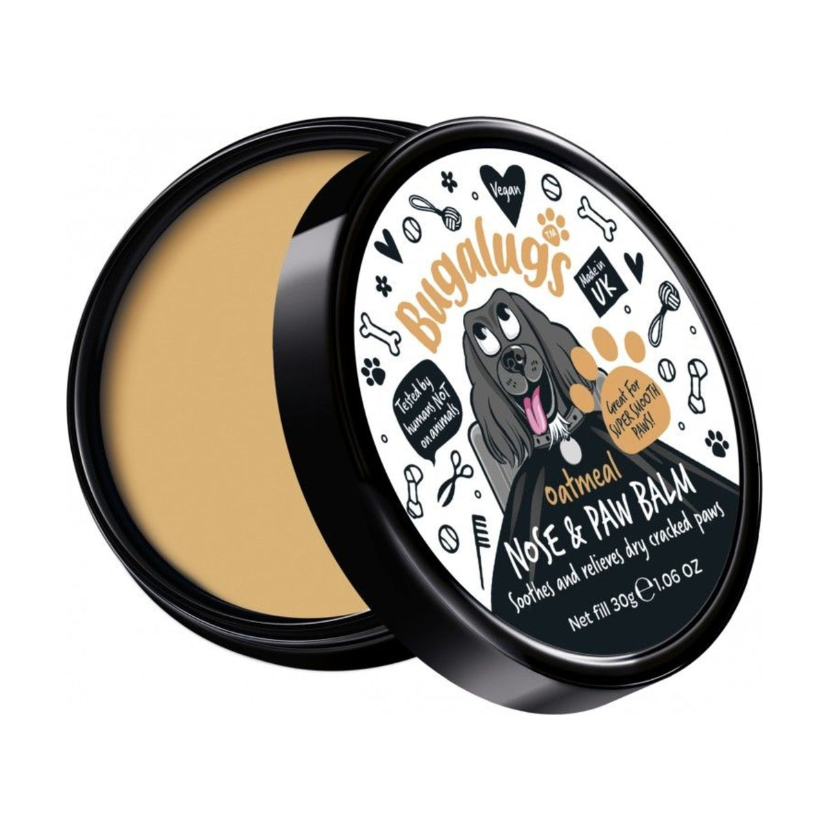 BUGALUGS Baume Oatmeal – Baume truffe et coussinets pour chien – photo 1
