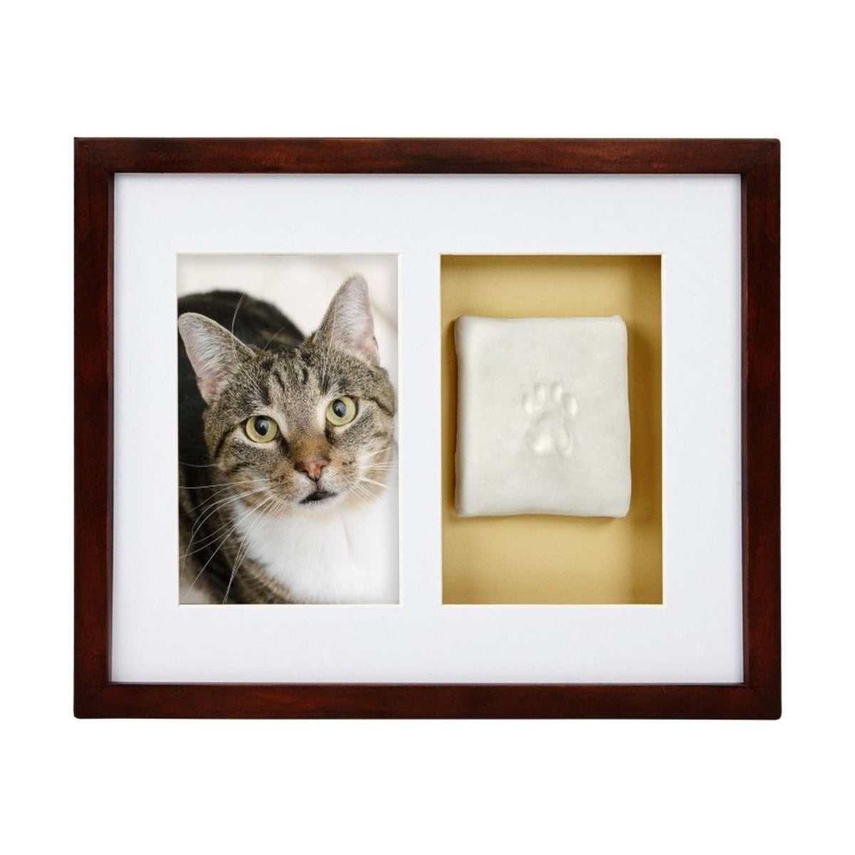 PEARHEAD Cadre photo empreinte en argile – Souvenir de patte chien et chat – photo 2