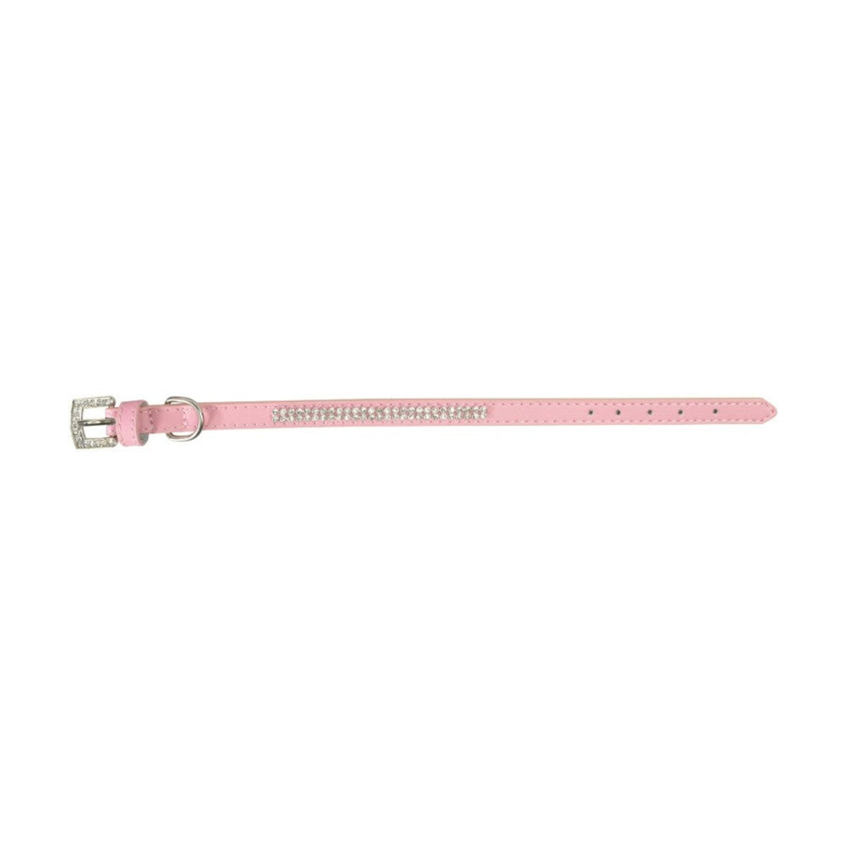 CAMON Collier en cuir à strass – Collier fantaisie pour petit chien – photo 2