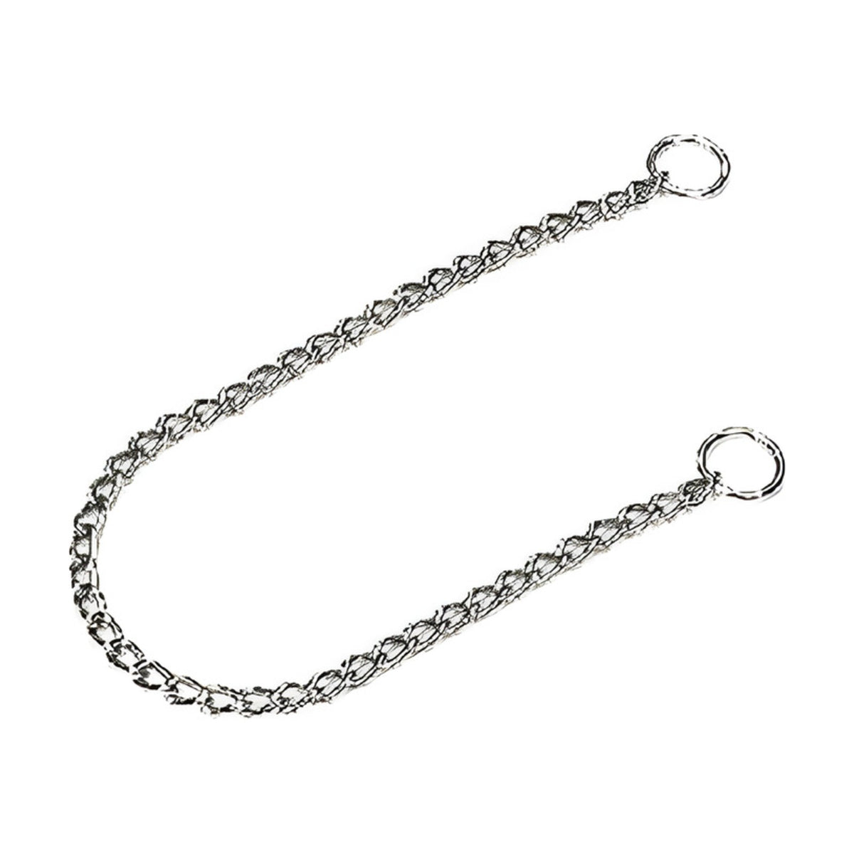 Collier étrangleur acier chromé maille gourmette
