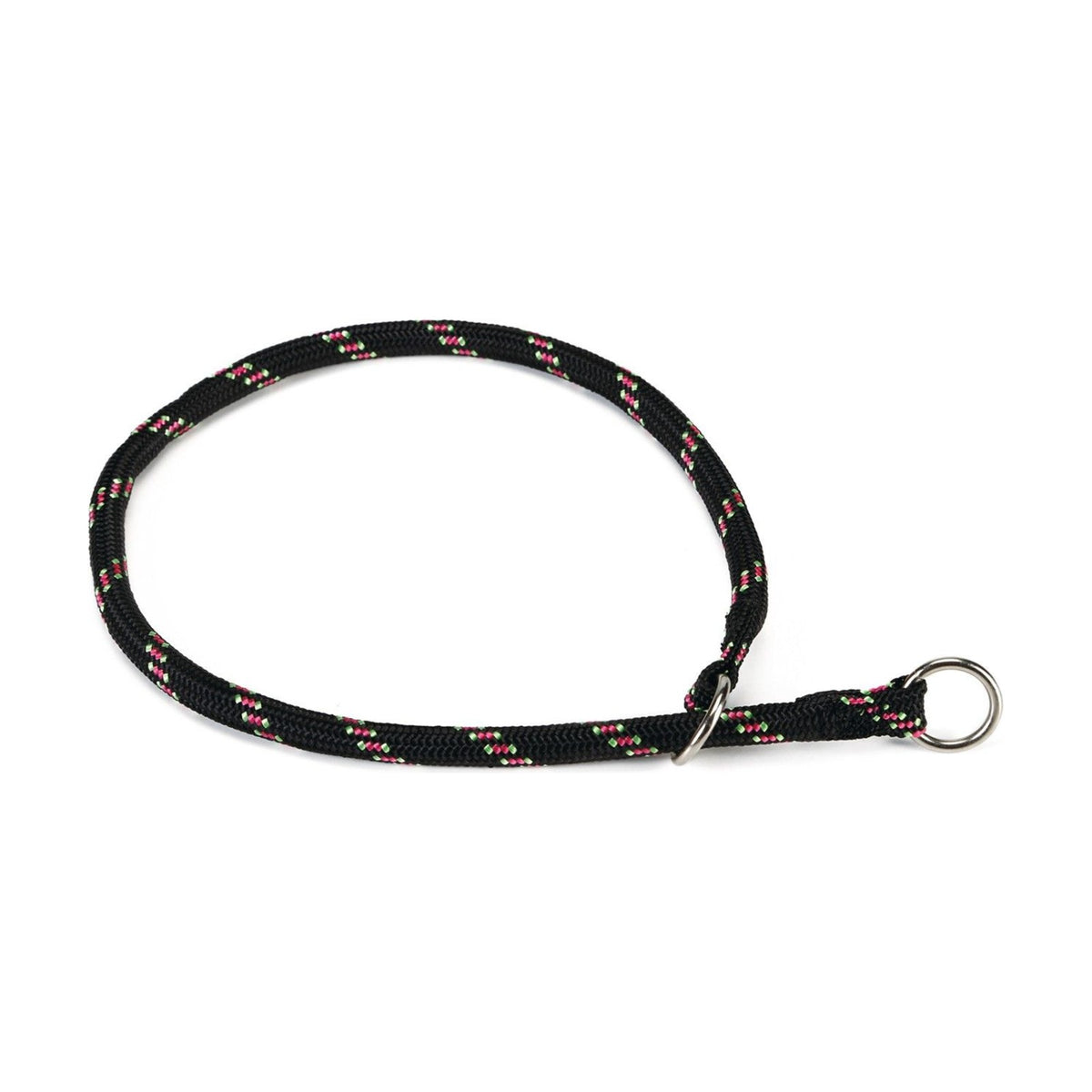Collier étrangleur noir nylon rond