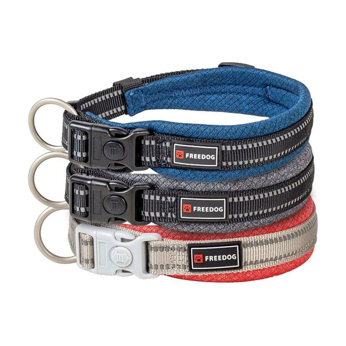 FREEDOG Collier Shiva – Collier nylon à coutures réfléchissantes – photo 1