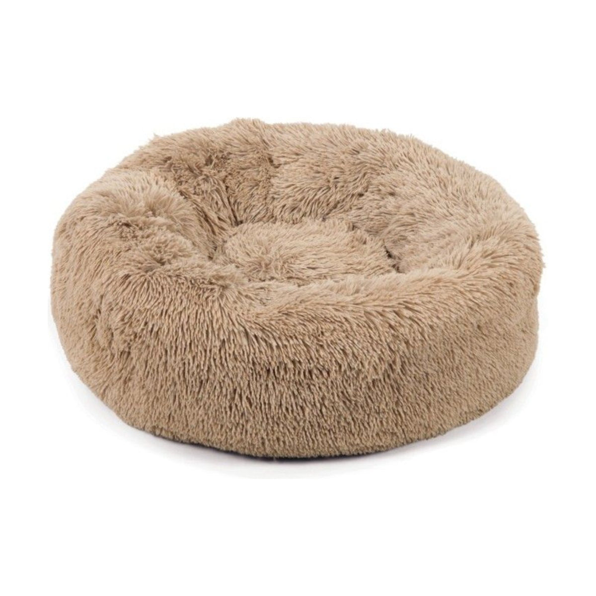 BEEZTEES Coussin donut Yali beige – Panier rond en peluche pour chien et chat – photo 1