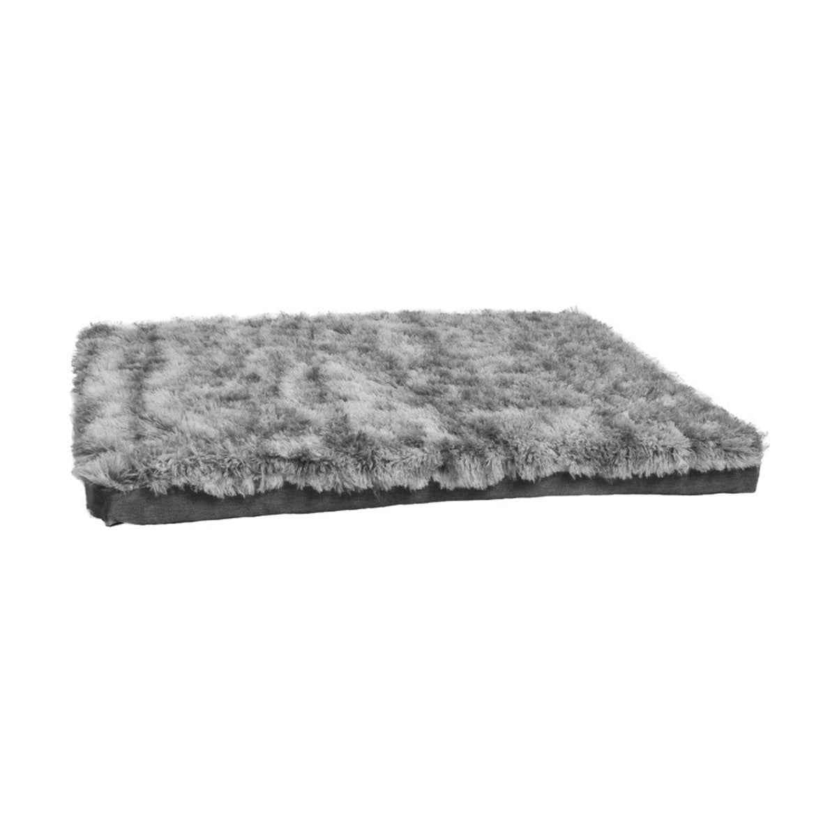 BOBBY Coussin mousse Poilu noir – Matelas en fausse fourrure pour chien – photo 1