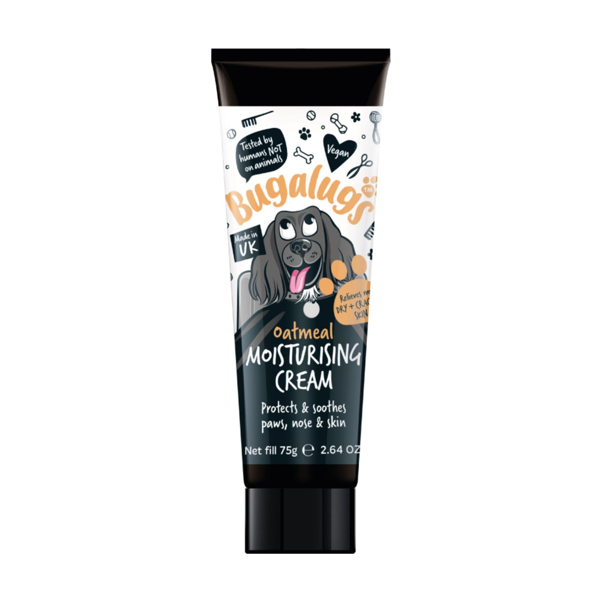 BUGALUGS Crème Oatmeal – Crème hydratante peau, truffe et coussinets pour chien – photo 1