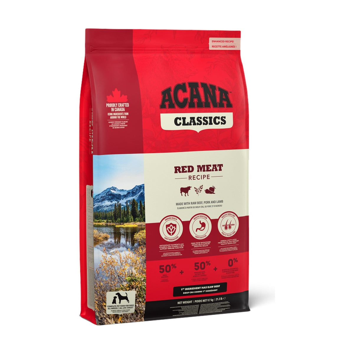 Lot de 2 sacs – ACANA Classics Red Meat – Croquettes chien aux viandes rouges