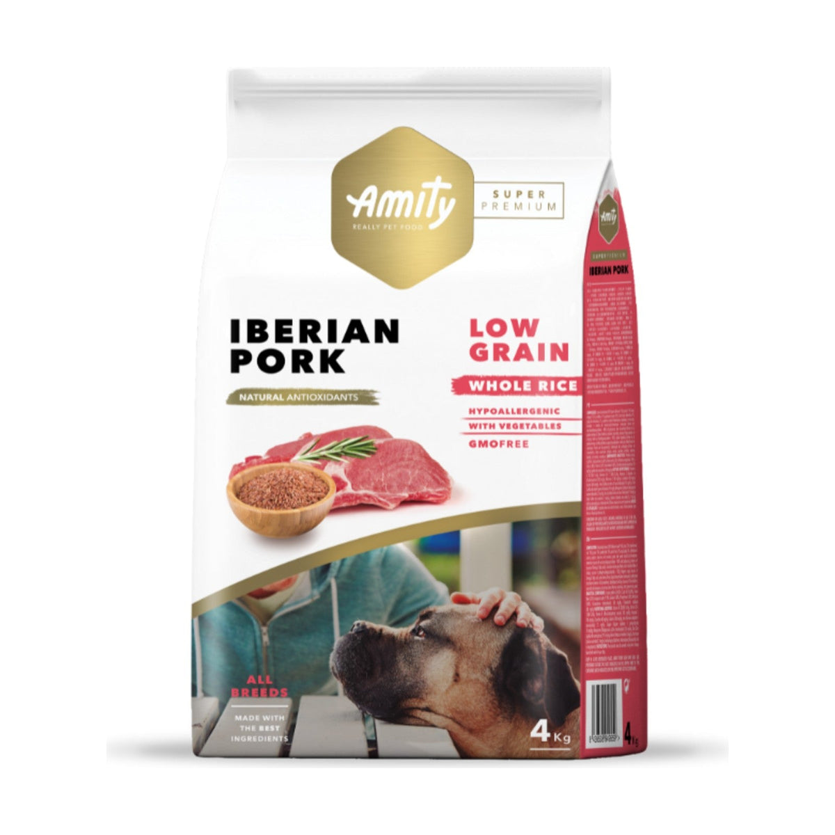 Lot de 2 sacs – AMITY Super Premium Adult – Croquettes chien adulte au porc ibérique