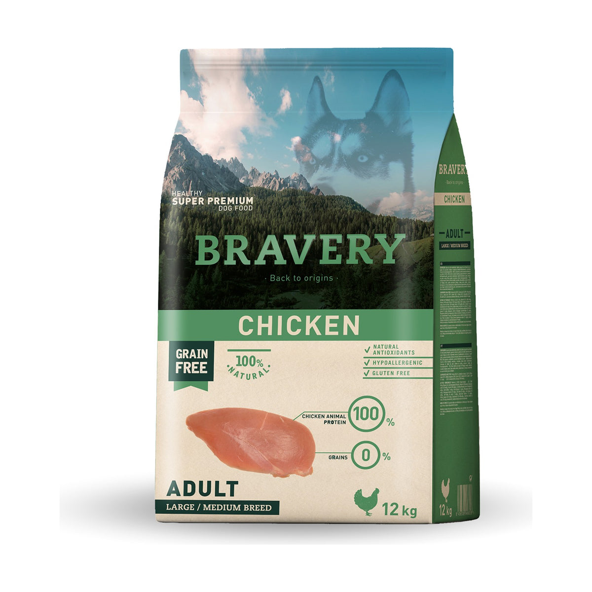 Croquettes BRAVERY MED-LARGE ADULT CHICKEN – photo 2