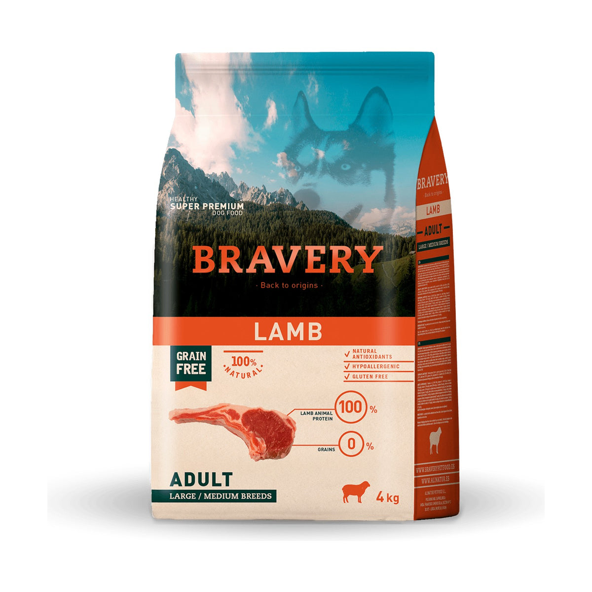 Croquettes BRAVERY MED-LARGE ADULT LAMB – photo 1
