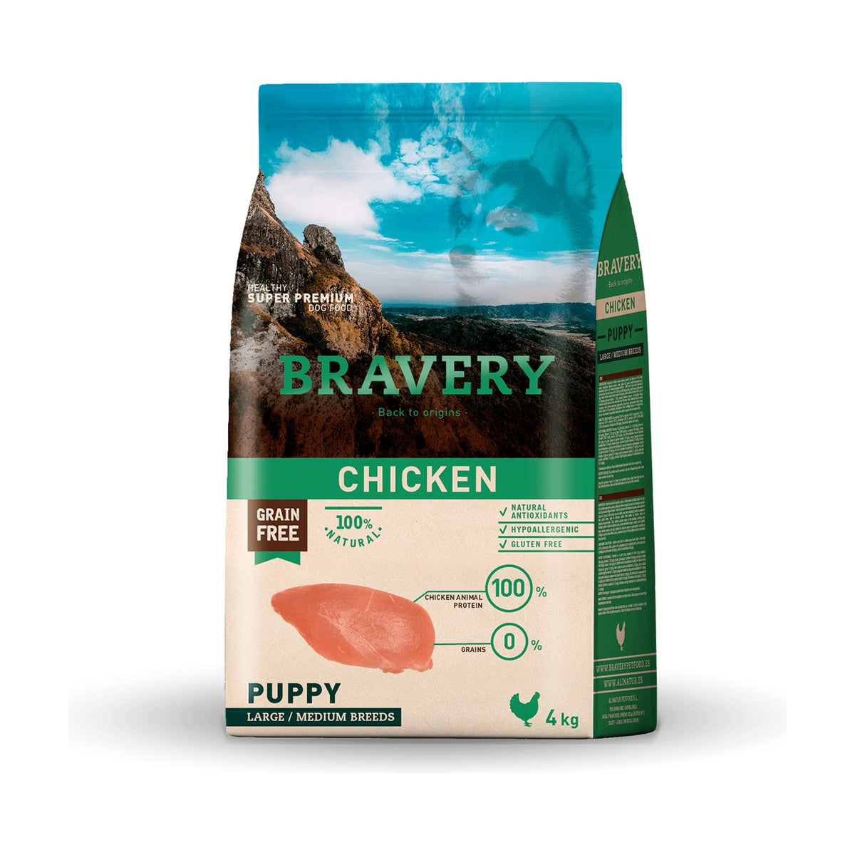 Croquettes BRAVERY MED-LARGE PUPPY CHICKEN – photo 1