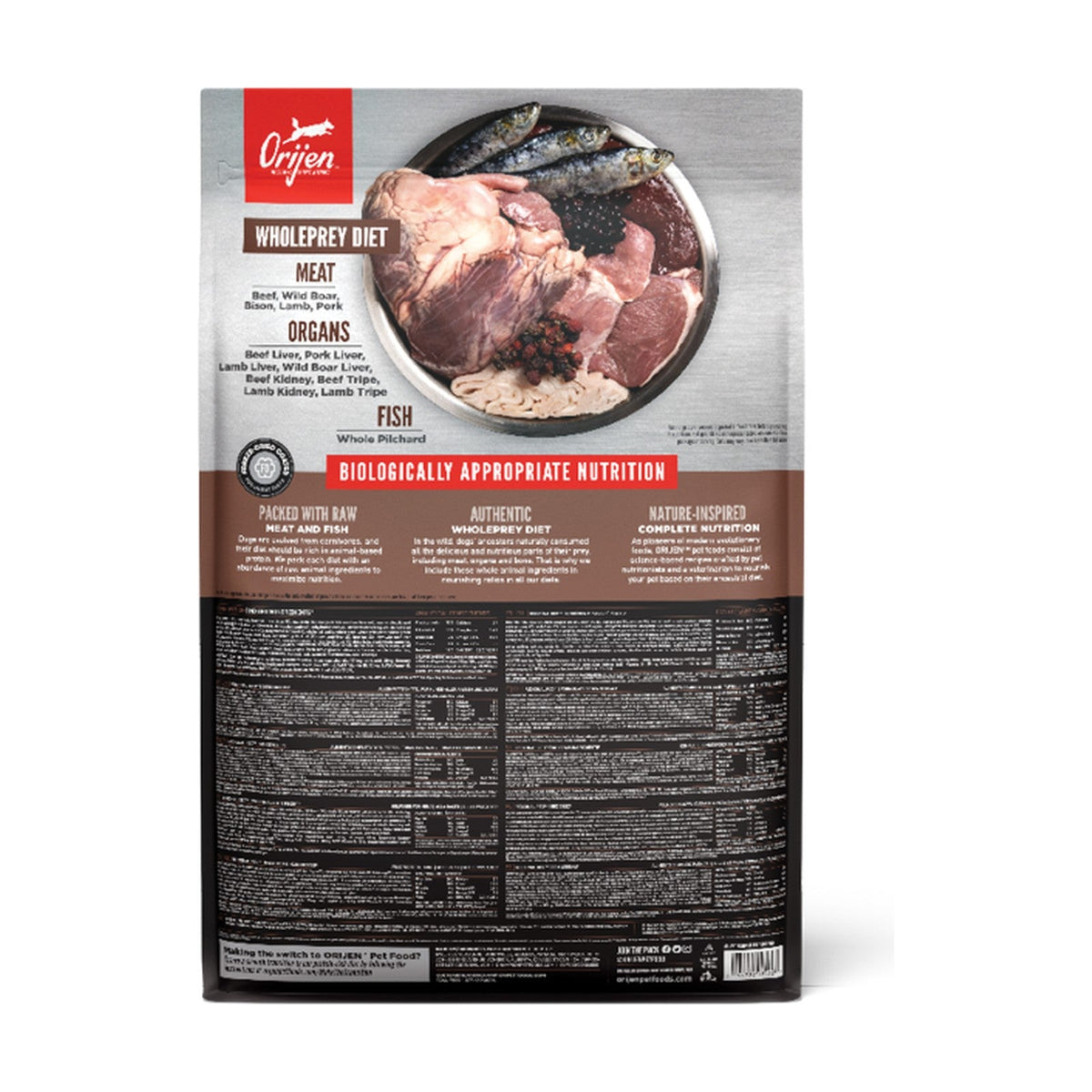 Lot de 2 sacs – ORIJEN Regional Red – Croquettes sans céréales chien aux viandes rouges