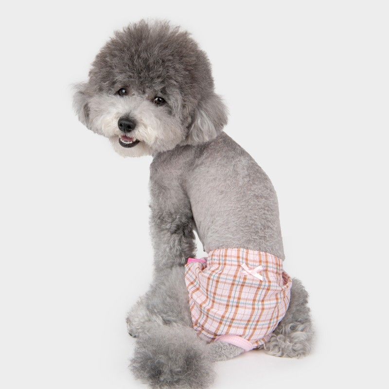 PINKAHOLIC Culotte hygiène Eulalia – Culotte à carreaux pour chienne – photo 4