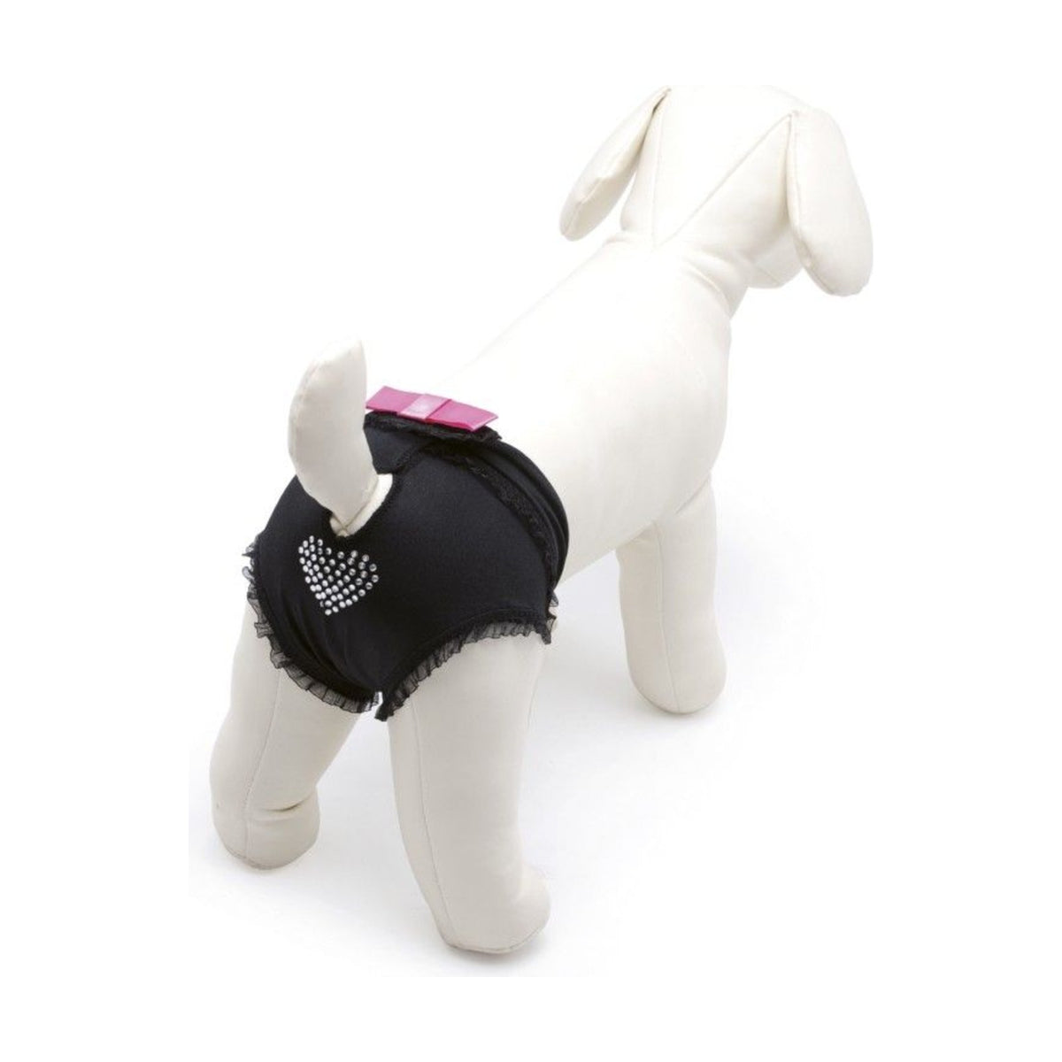 CAMON Culotte hygiène Cœur strass – Culotte lavable pour chienne – photo 2