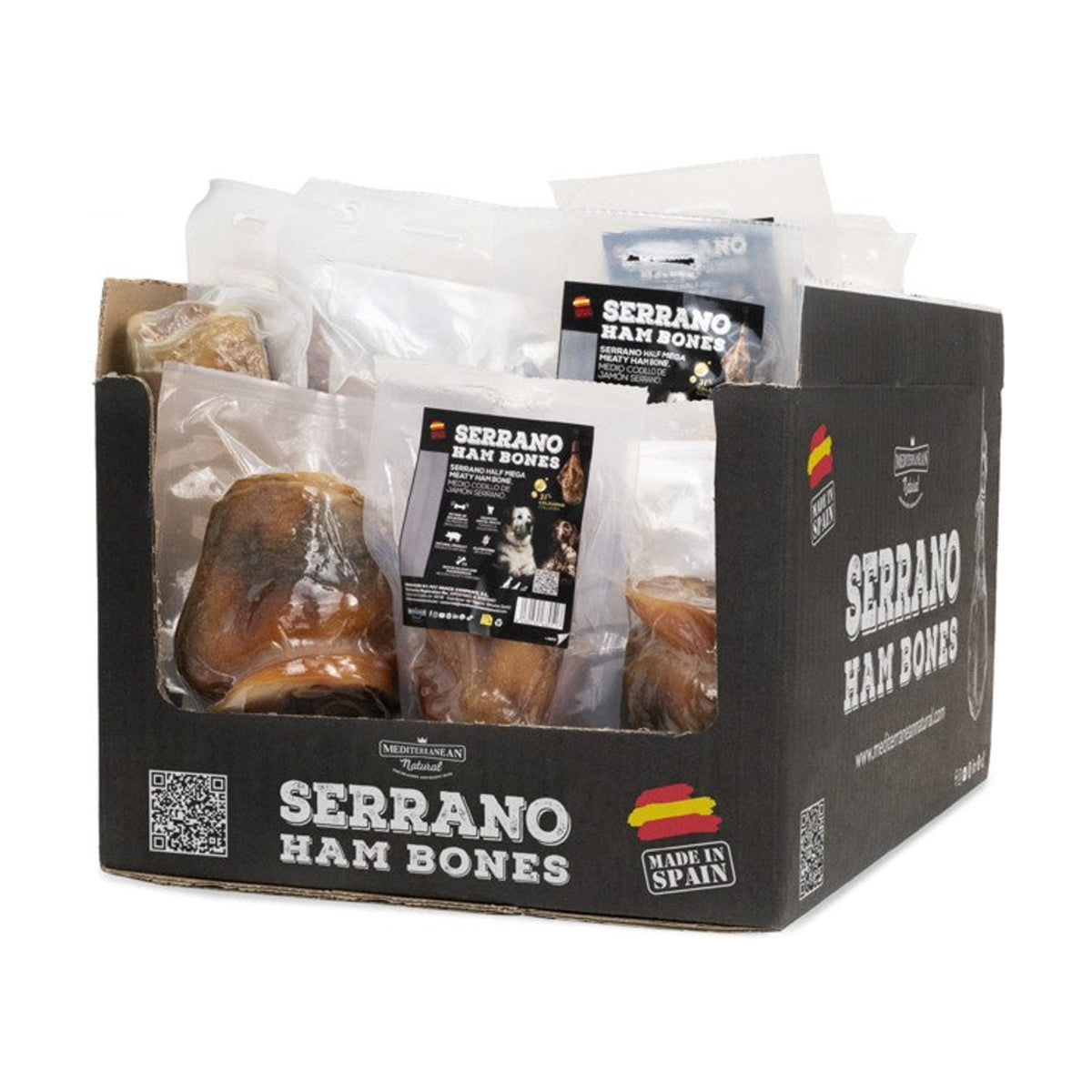 SERRANO Ham Bones – Demi-os méga charnu pour moyen et grand chien – photo 2