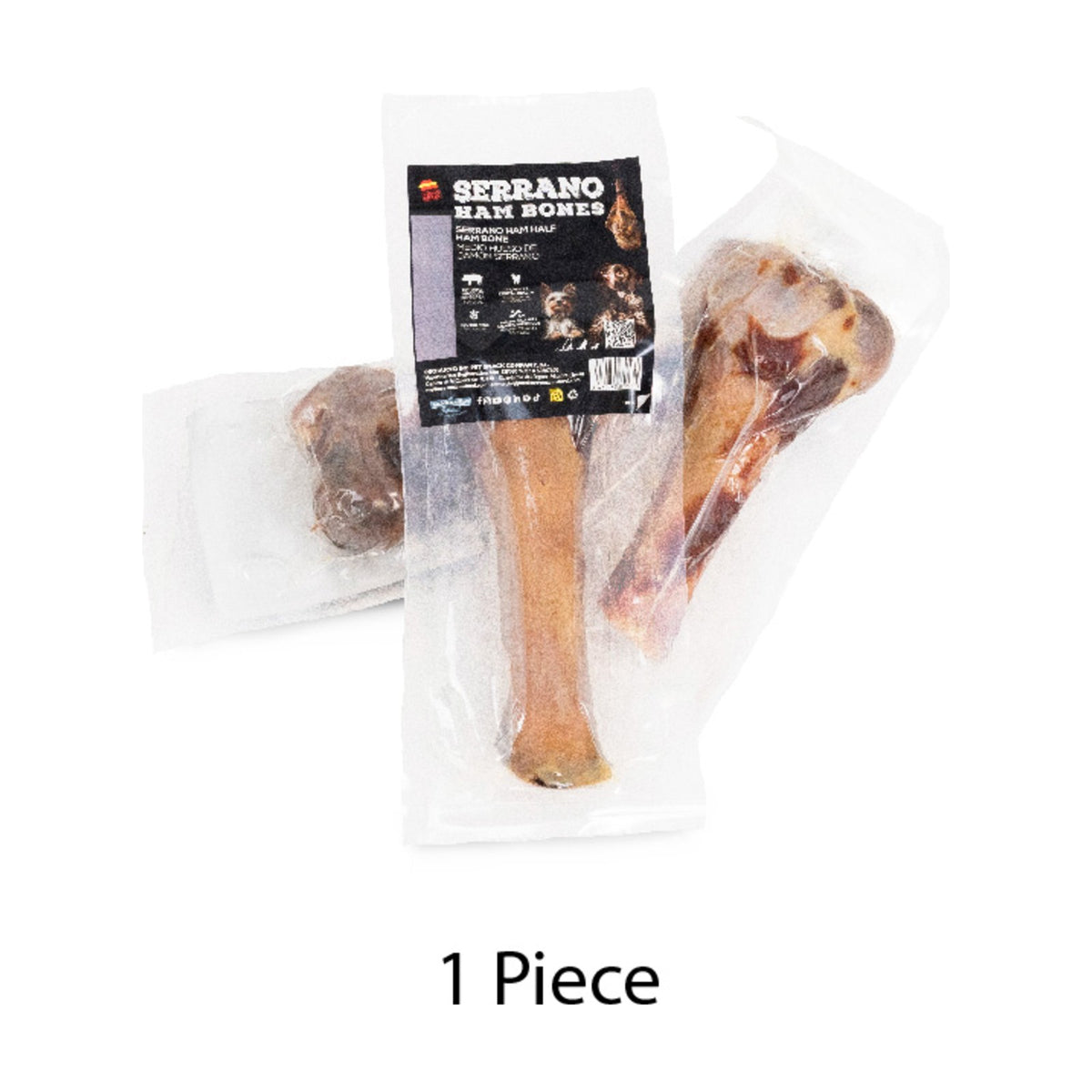 SERRANO Ham Bones – Demi-os de jambon pour petit et moyen chien 230 g – photo 2