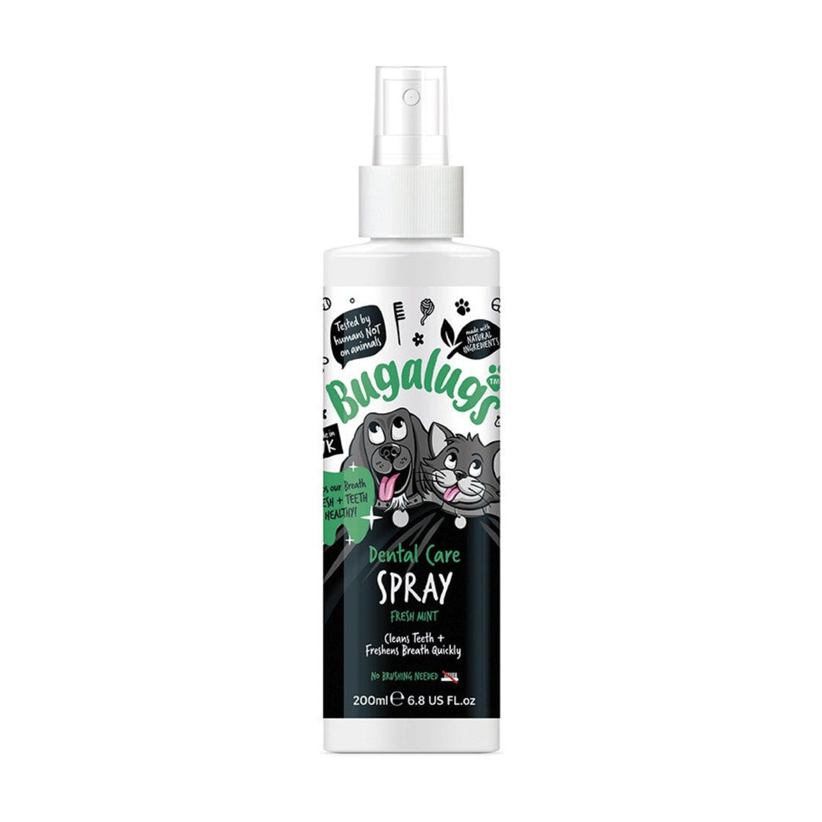 BUGALUGS Dental Care – Spray dentaire menthe fraîche pour chien et chat – photo 1