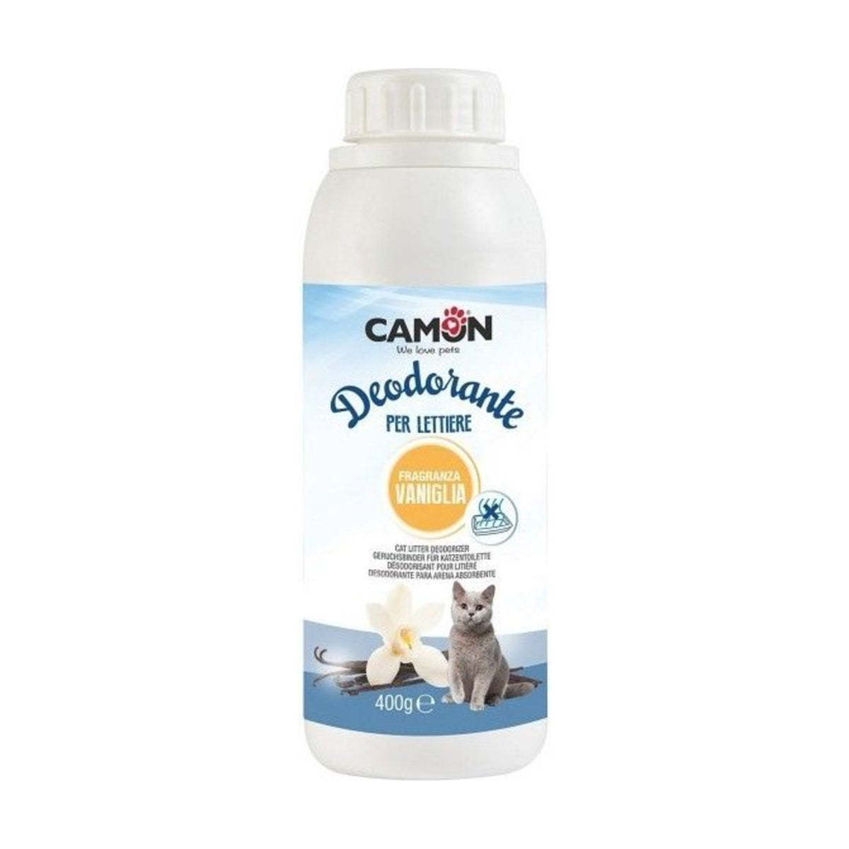 CAMON Désodorisant litière en granules – Parfum vanille pour bac à chat – photo 1