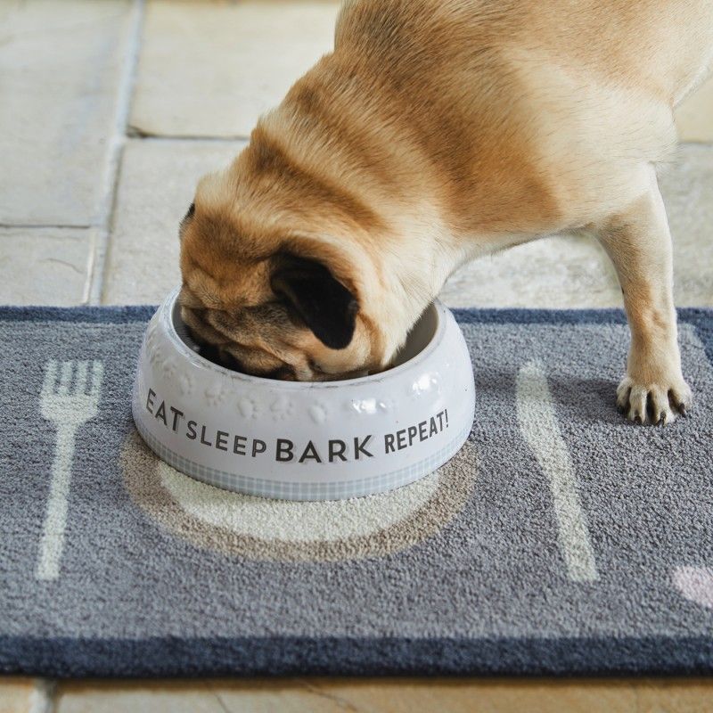 HOWLER & SCRATCH Tapis Tea Time – Tapis de gamelle absorbant pour chien et chat – photo 2