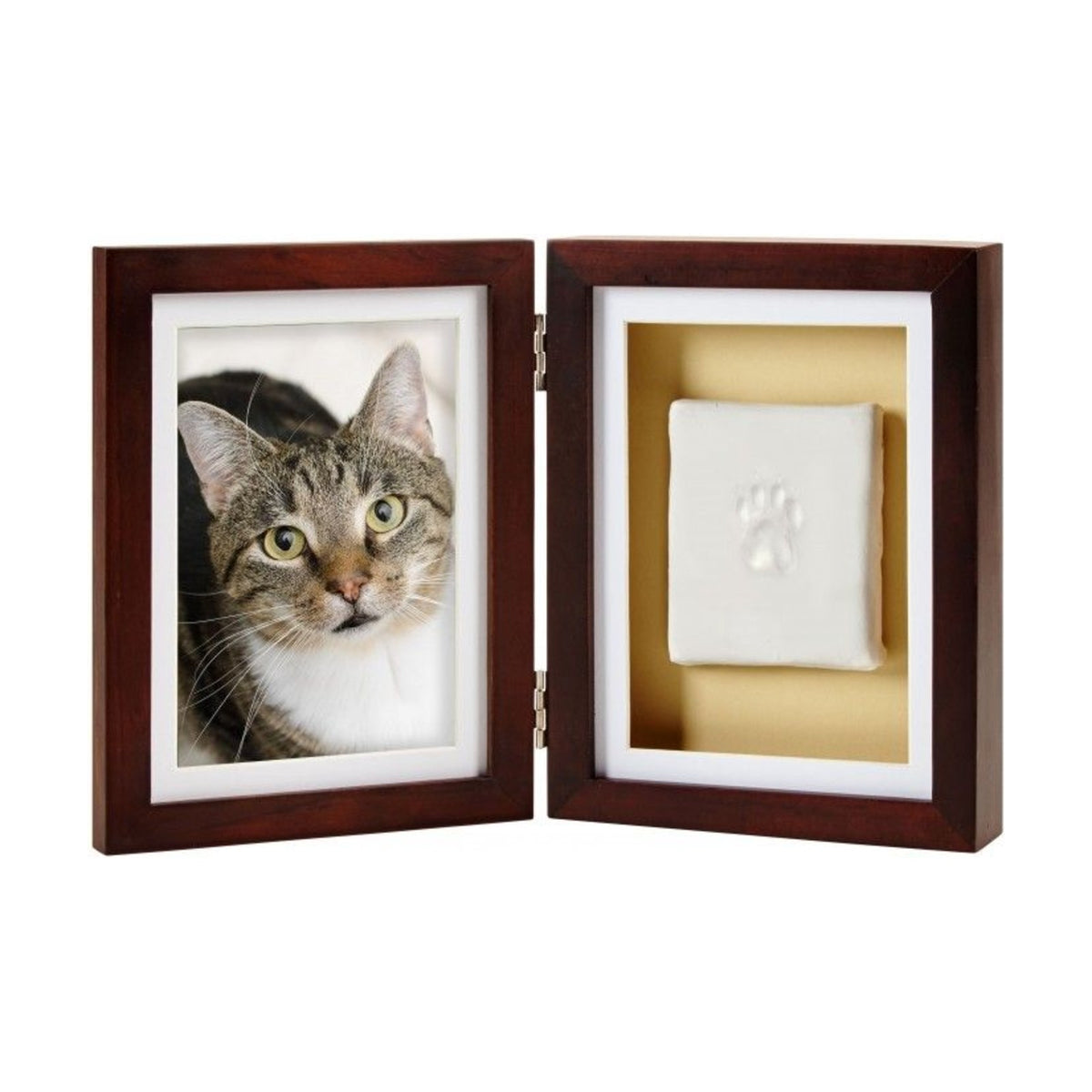 PEARHEAD Double cadre photo empreinte en argile – Cadre pliant chien et chat – photo 3