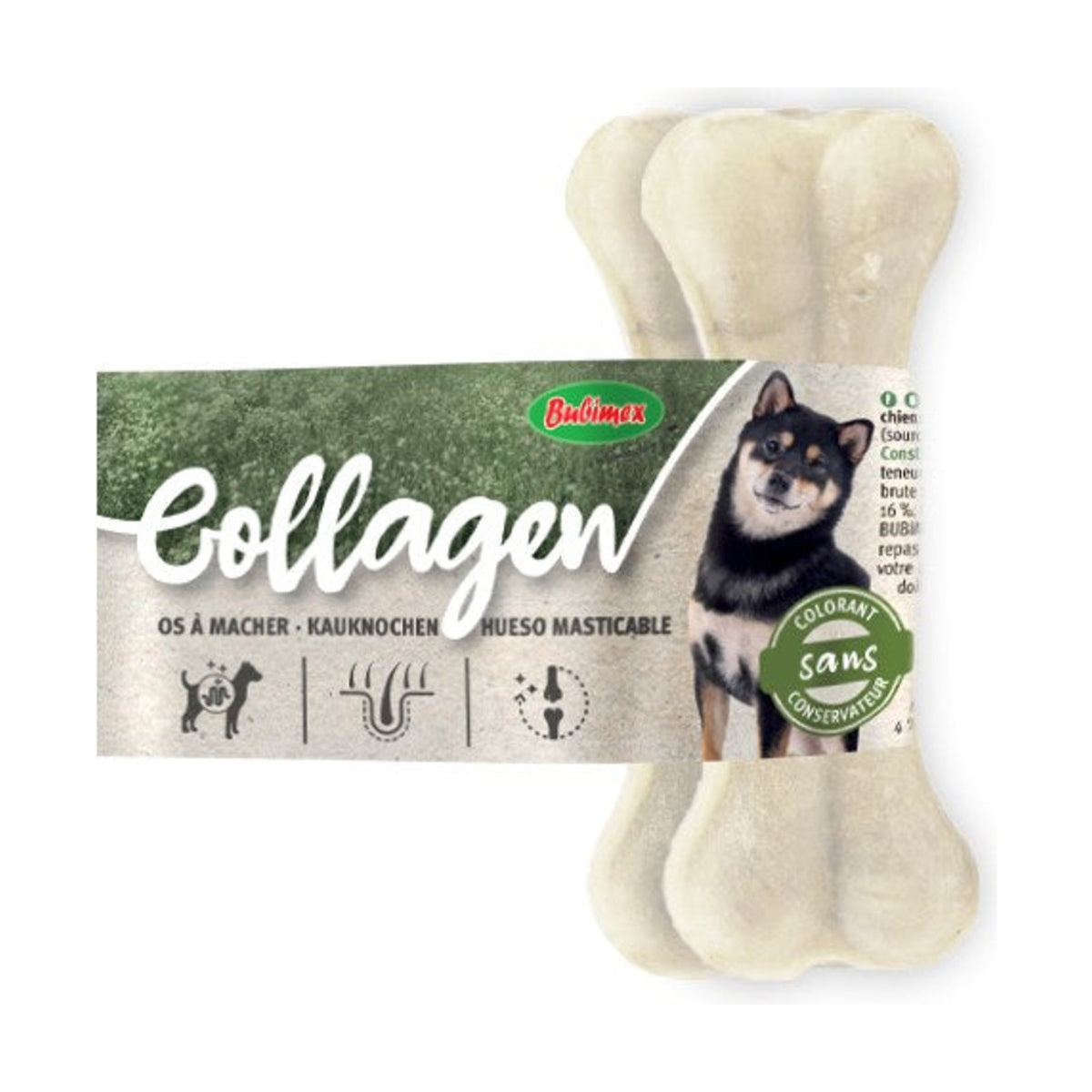 BUBIMEX Os de collagène pressé – Friandise à mâcher pour chien – photo 1