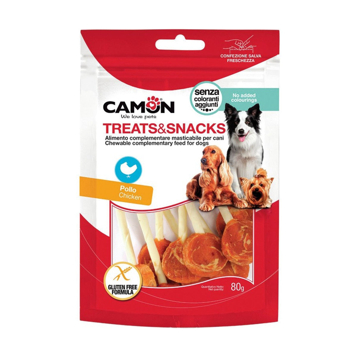 CAMON Lollipop – Friandises sucettes pour chien au poulet 80 g – photo 1