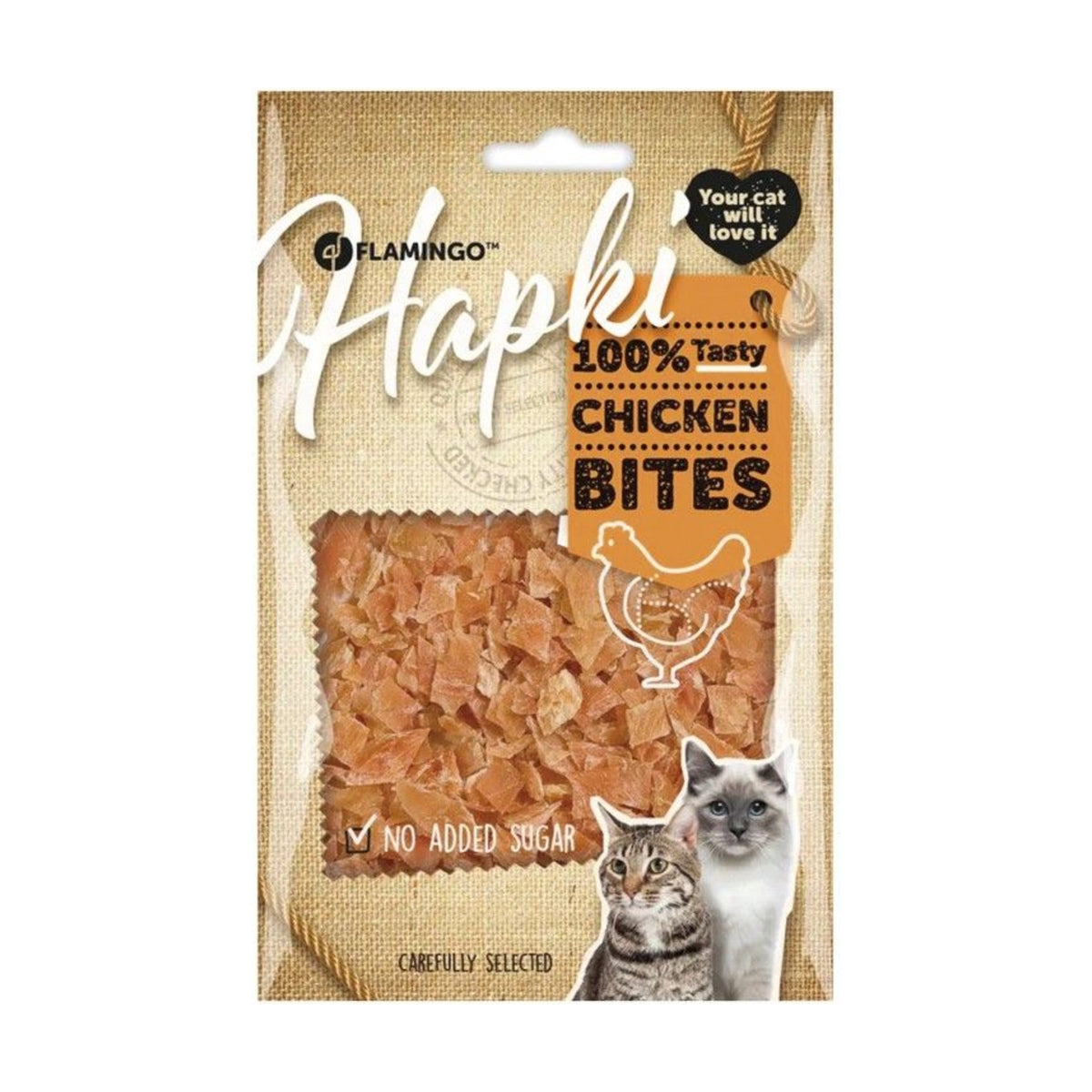 FLAMINGO Friandises pour chat – Bouchées souples au poulet 85 g – photo 1