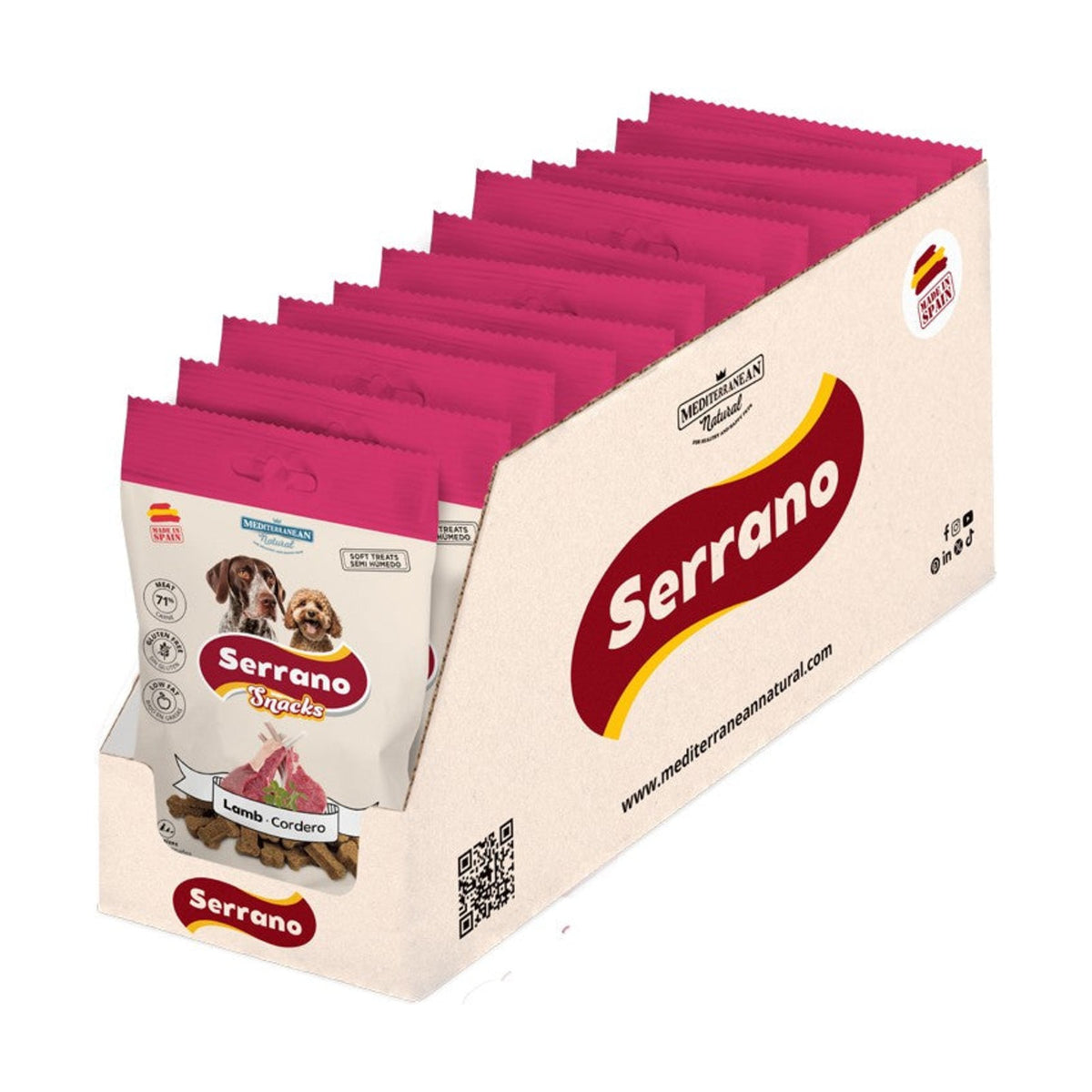 SERRANO Snacks Agneau – Friandises pour chien agneau et jambon 100 g – photo 3