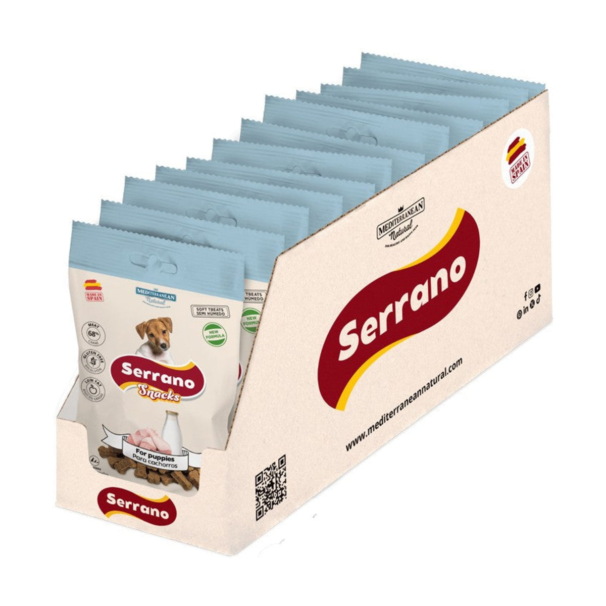 SERRANO Snacks Chiot – Friandises pour chiot jambon et dinde 100 g – photo 4