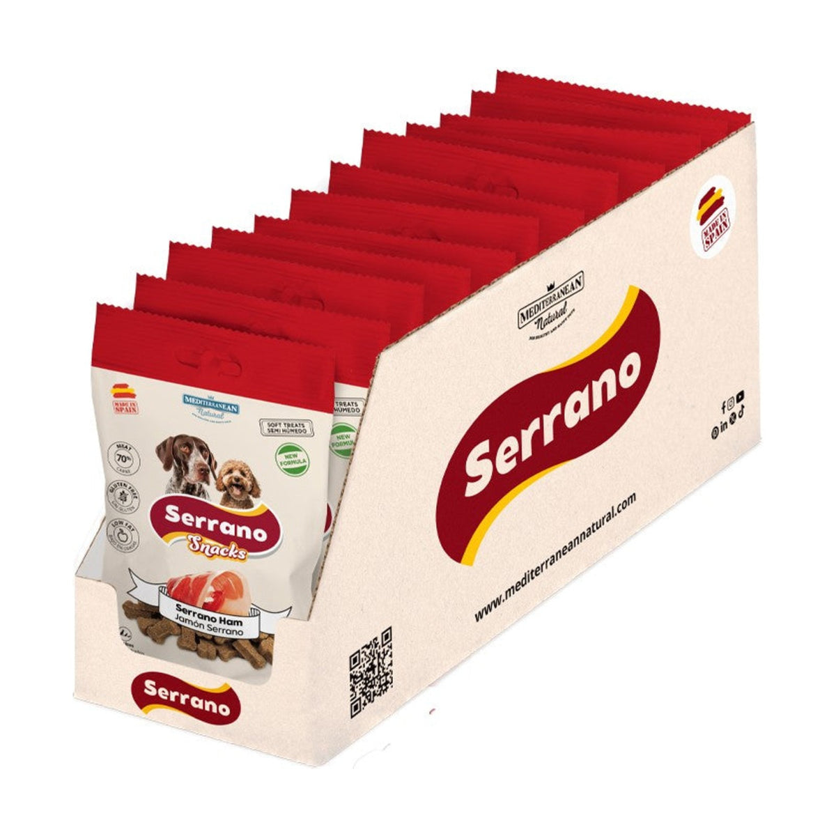 SERRANO Snacks Jambon – Friandises pour chien jambon et dinde 100 g – photo 3