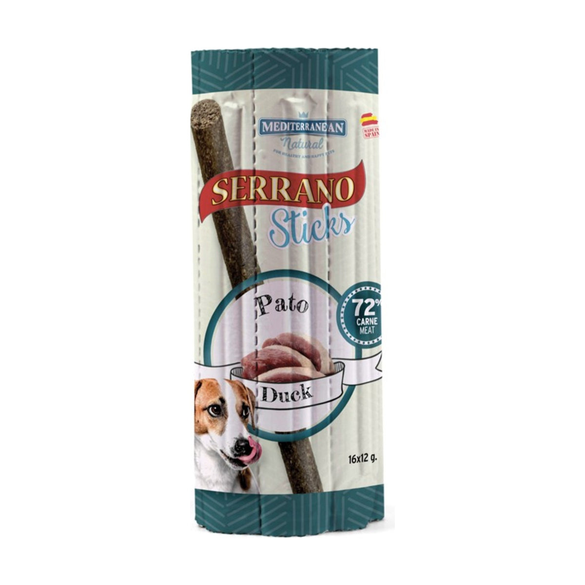 SERRANO Sticks Canard – Friandises pour chien canard et jambon 16 x 12 g – photo 1