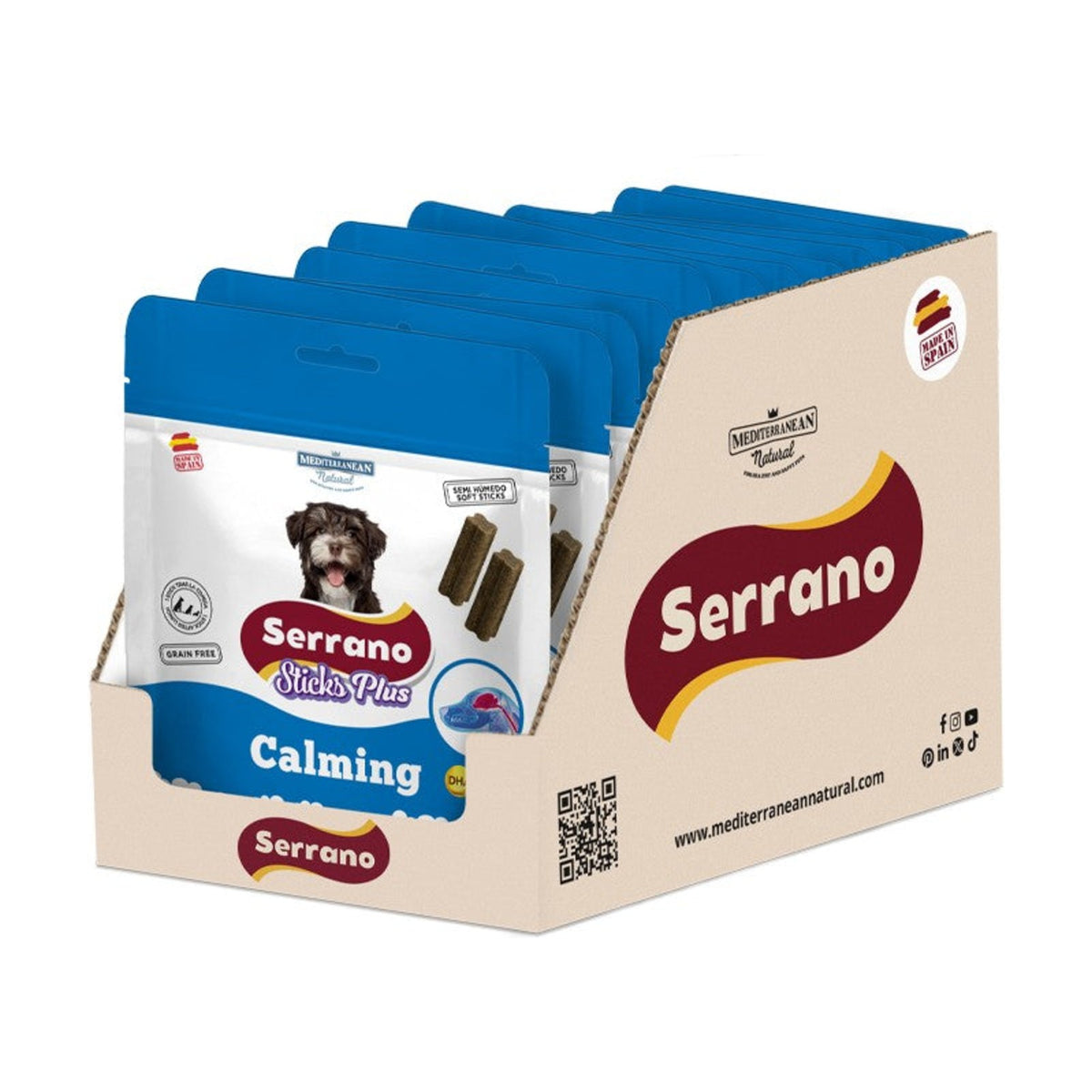 SERRANO Sticks Plus Care Calming – Friandises pour chien dinde et poisson 110 g – photo 3