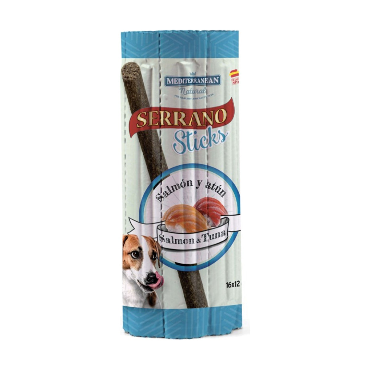SERRANO Sticks Saumon & Thon – Friandises pour chien 16 x 12 g – photo 1