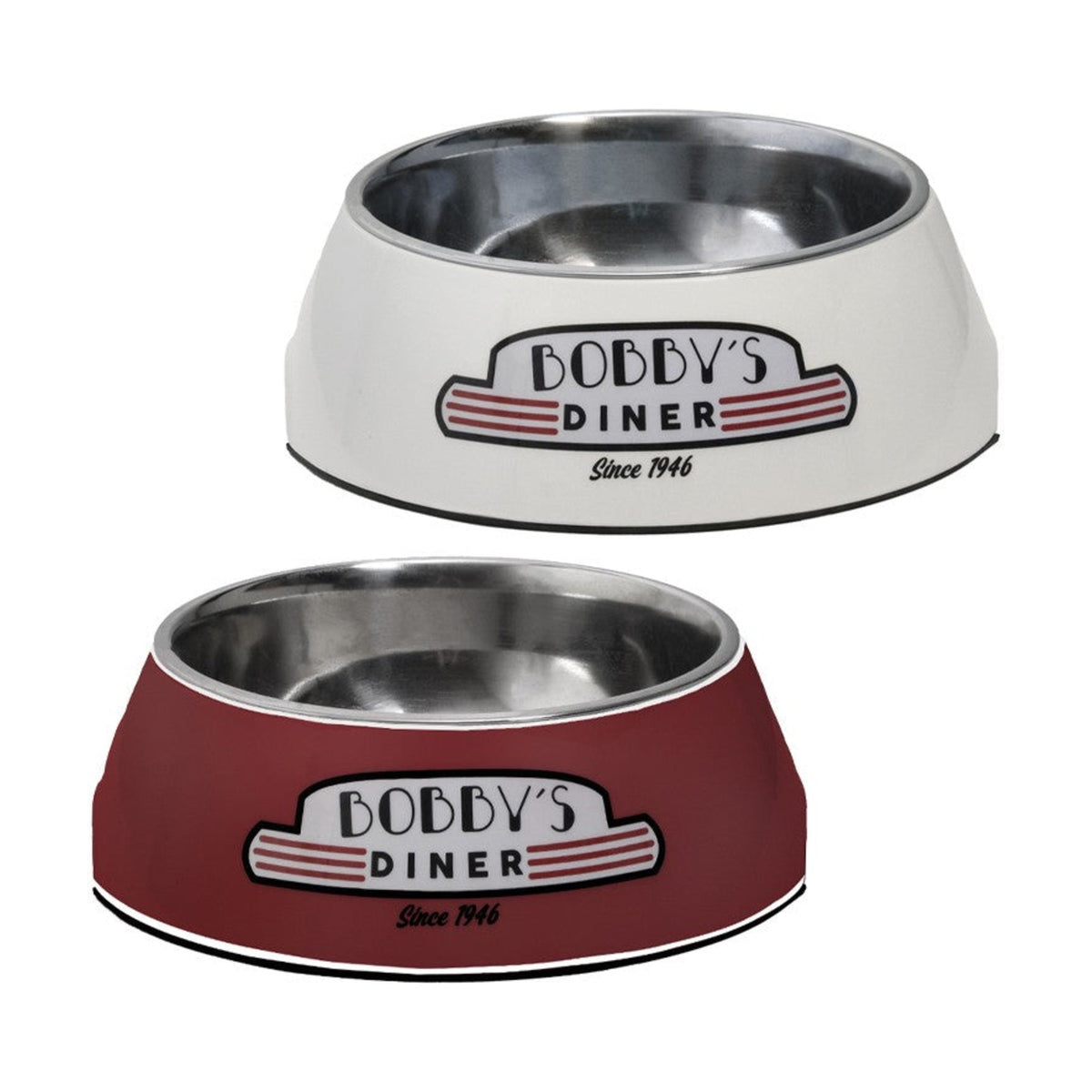 BOBBY Gamelle Dinner – Gamelle mélamine rétro avec bol inox amovible – photo 1