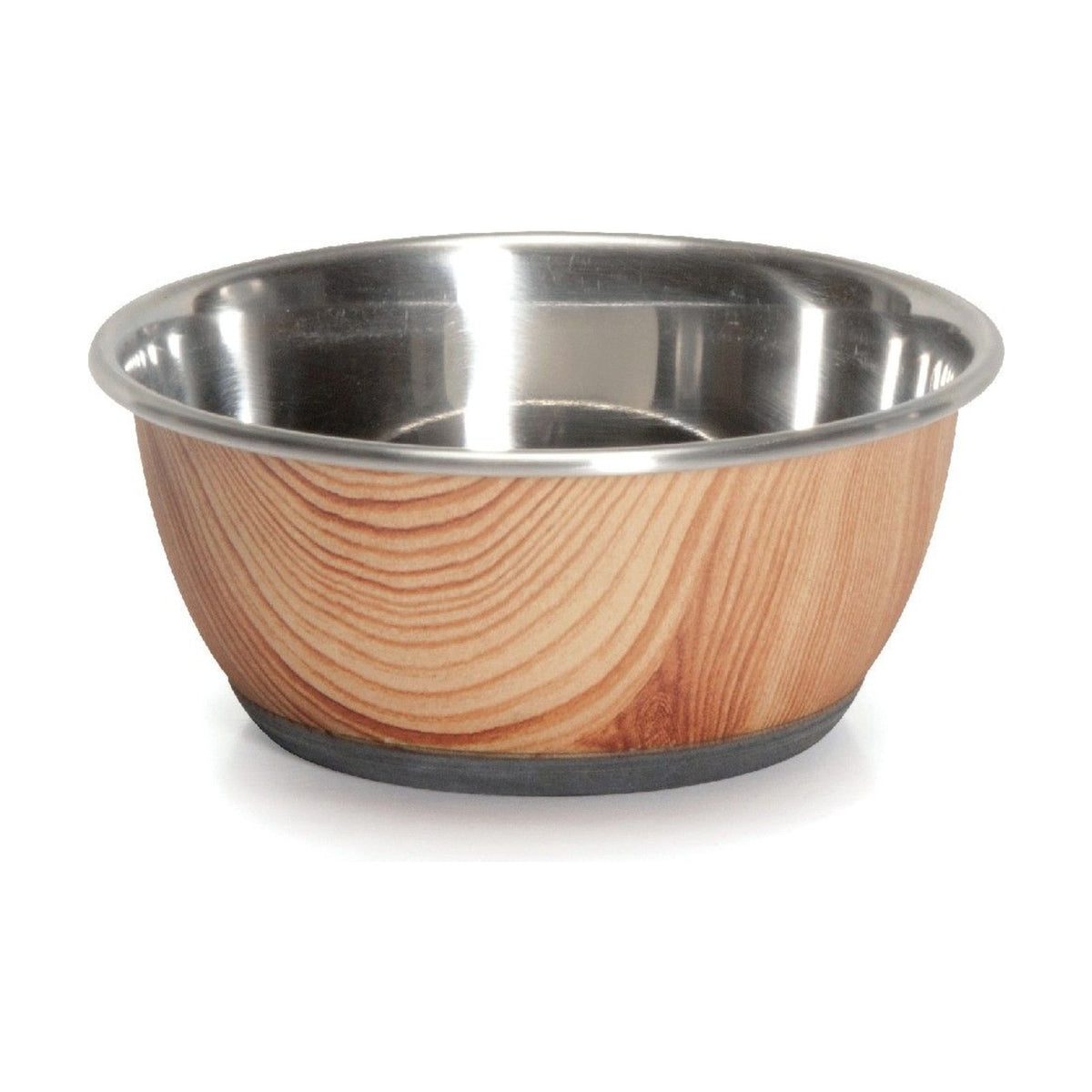 CAMON Gamelle effet bois – Gamelle inox antidérapante pour chien et chat – photo 5