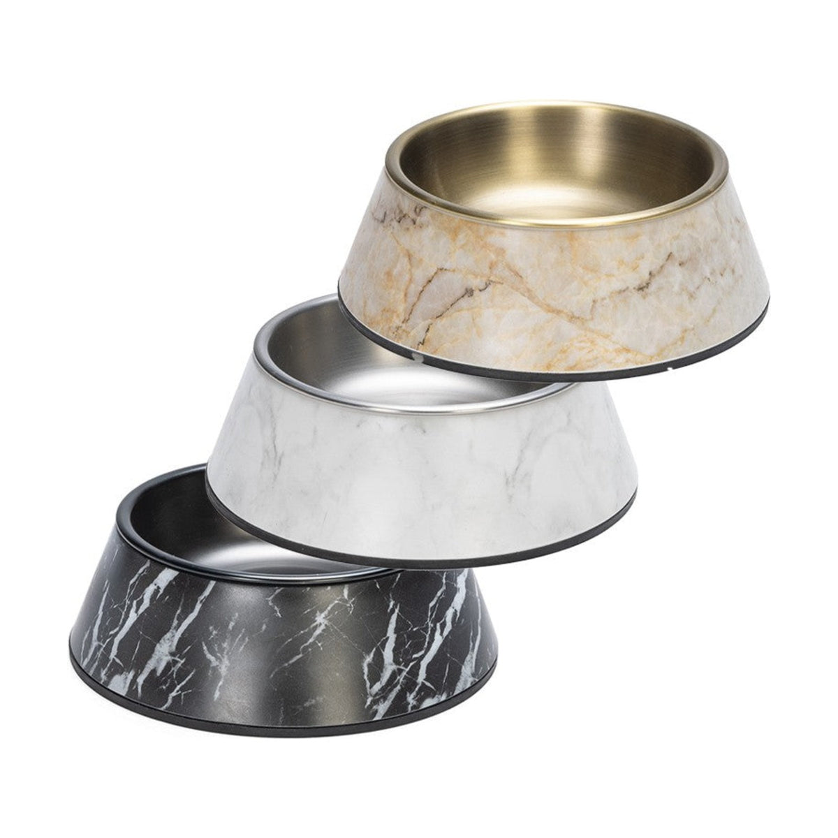 DESIGNED BY LOTTE Gamelle Marbre – Gamelle effet marbre avec bol inox amovible – photo 1