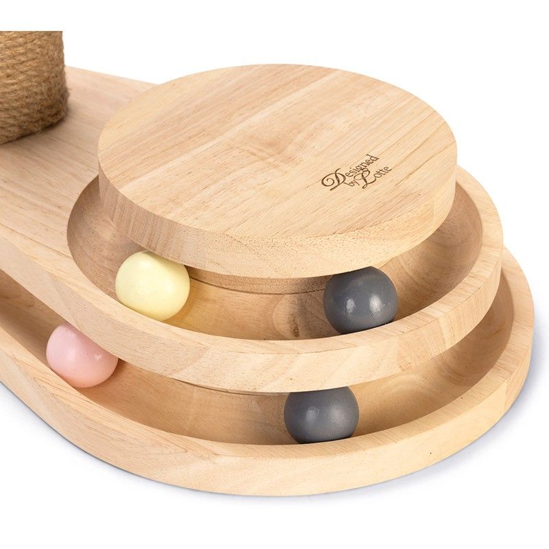 DESIGNED BY LOTTE Griffoir Inez – Tronc en jute avec tour de jeu à balles – photo 2