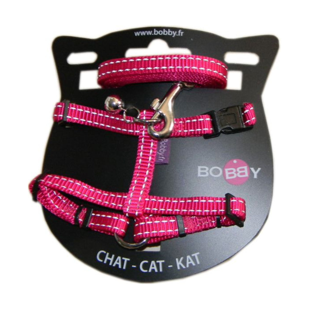 BOBBY Harnais chat réfléchissant – Harnais nylon avec grelot – photo 3