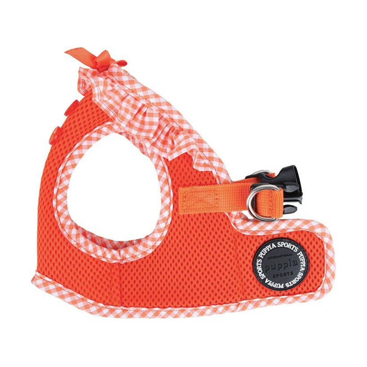 PUPPIA Harnais veste Vivien – Harnais vichy à collerette pour petit chien – photo 3