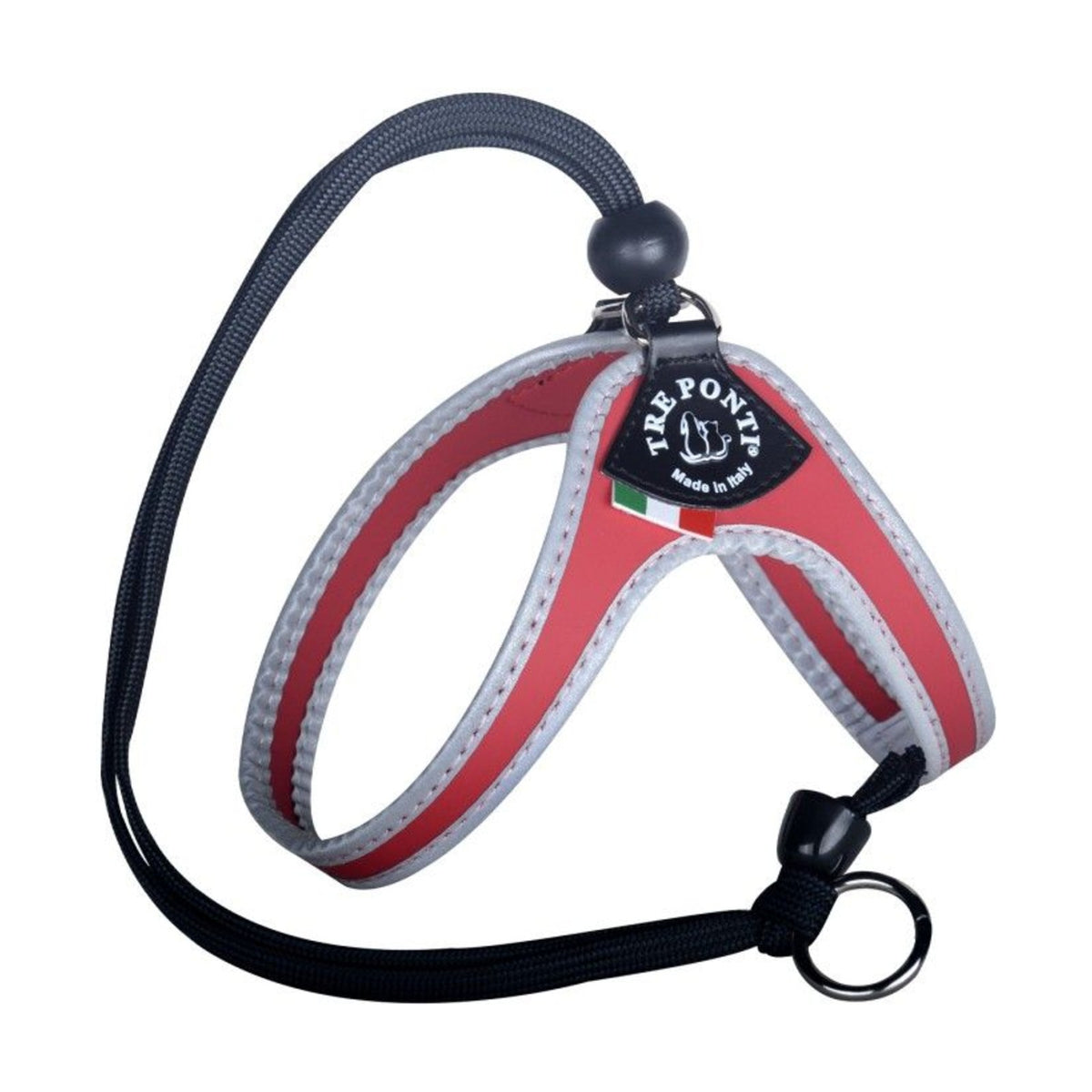 TRE PONTI Harnais Classique à cordon – Harnais réfléchissant pour petit chien – photo 1