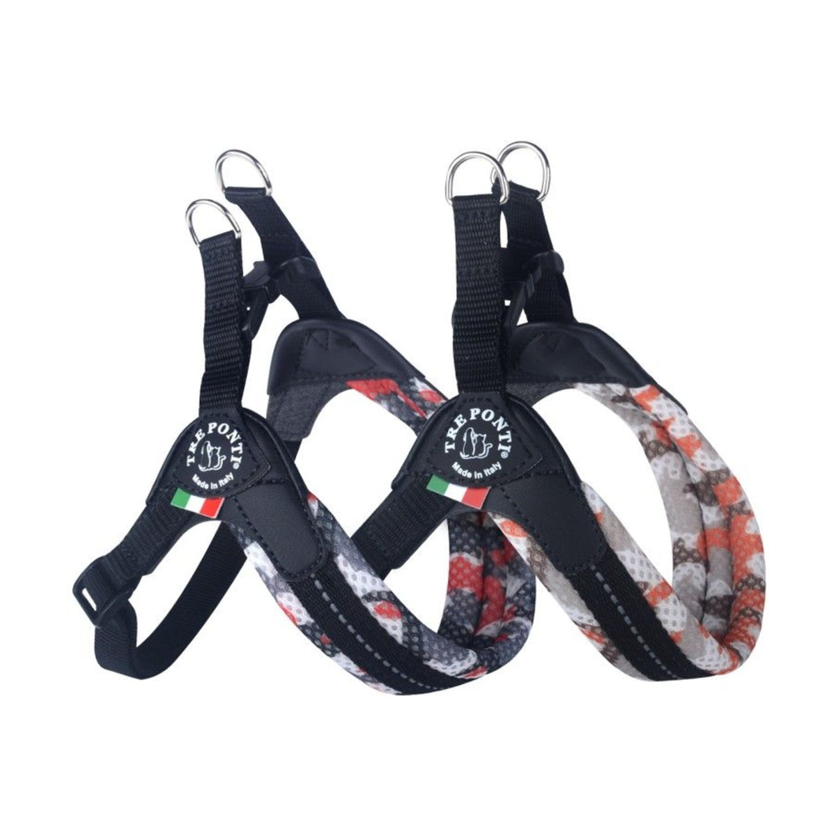 TRE PONTI Harnais Confort Camouflage Géo – Harnais à clip pour petit chien – photo 1
