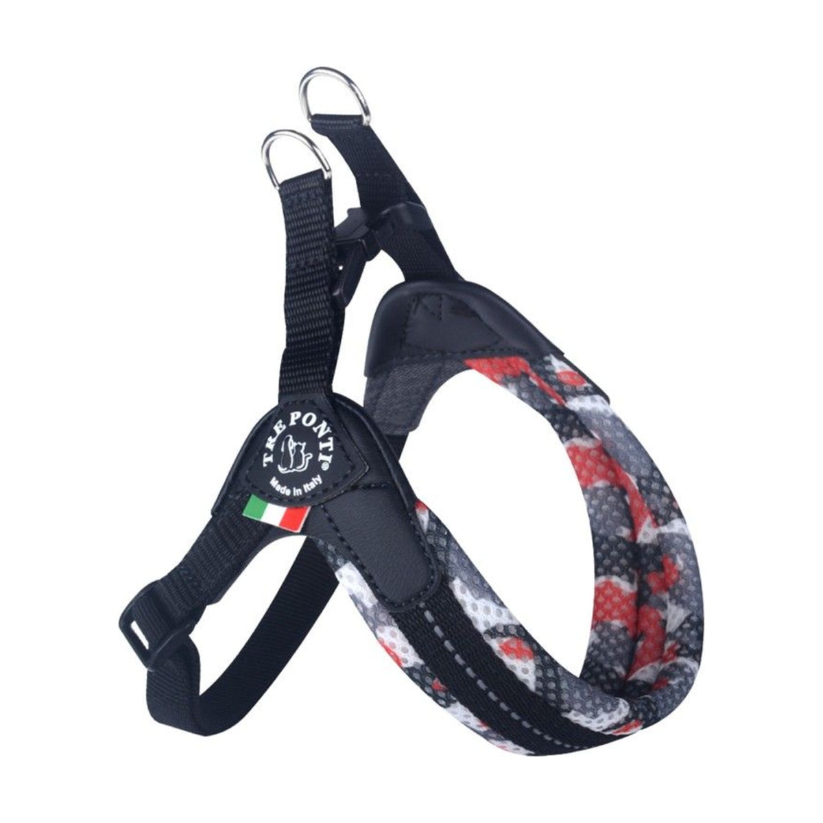 TRE PONTI Harnais Confort Camouflage Géo – Harnais à clip pour petit chien – photo 3