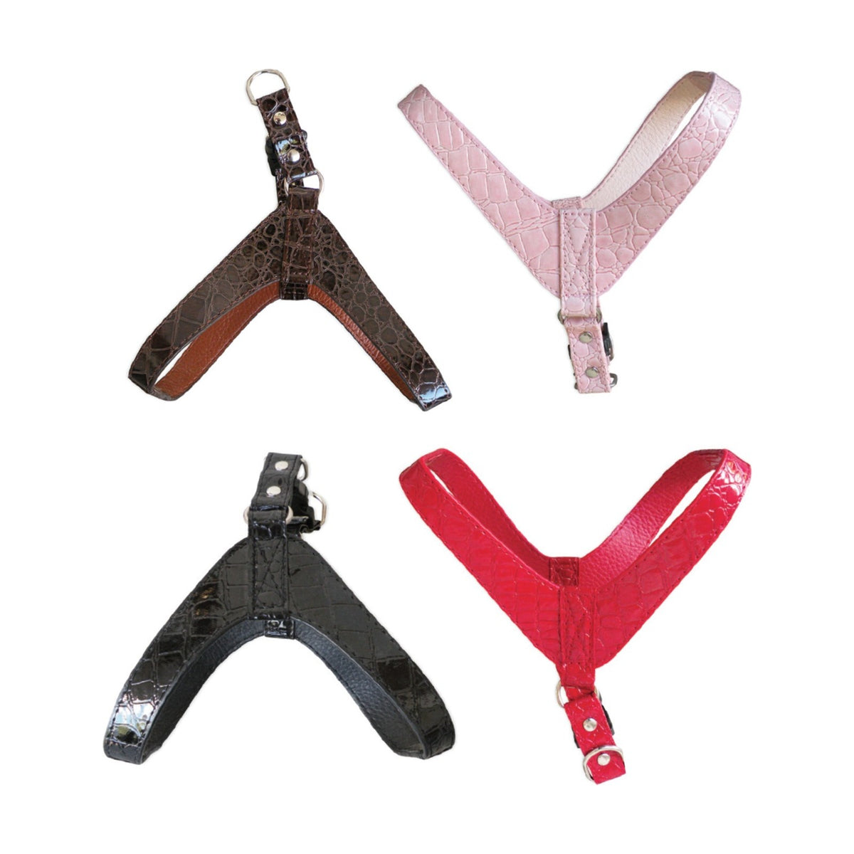 Harnais cuir COCCO façon croco